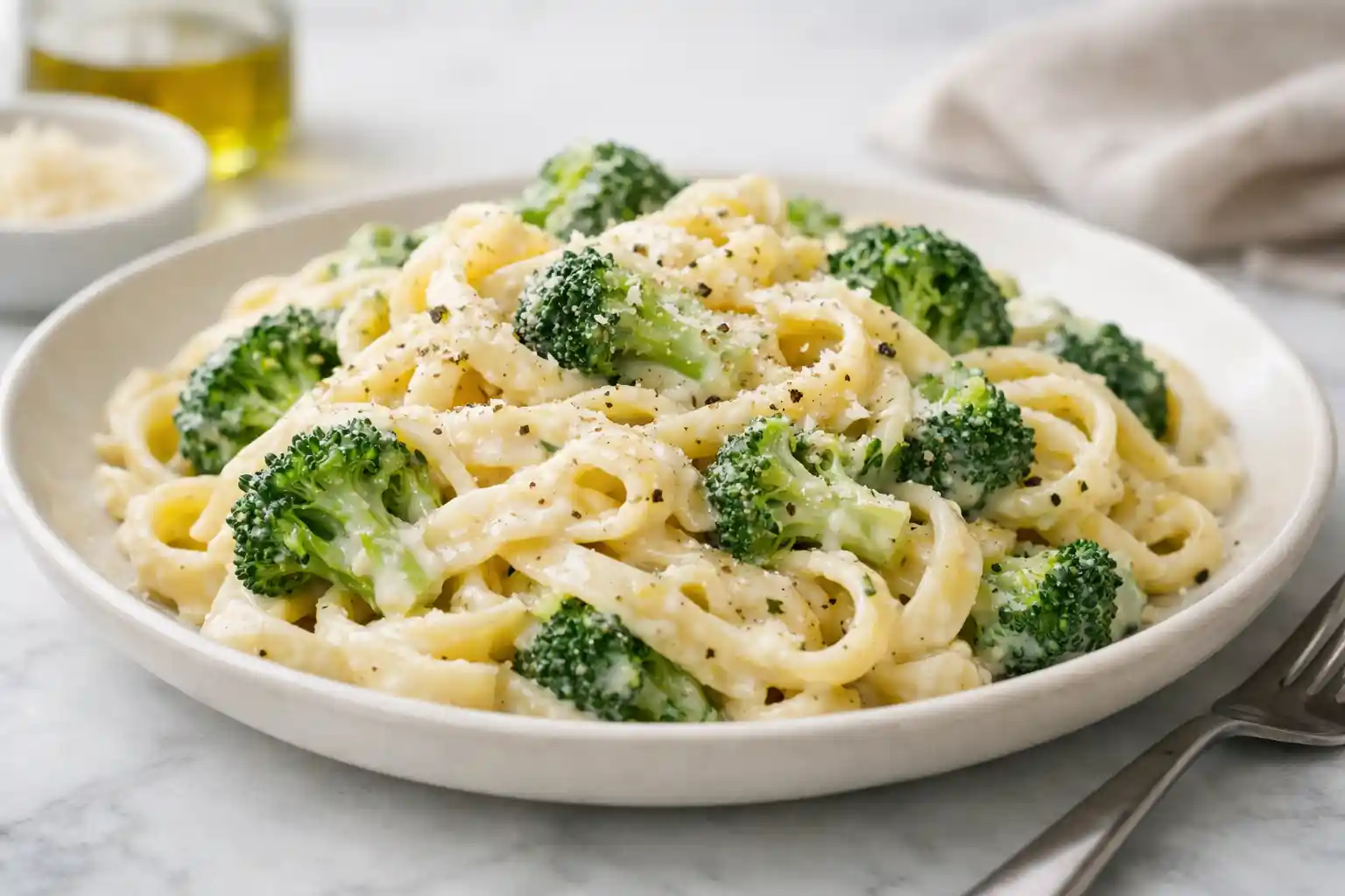 Broccoli Alfredo Pasta