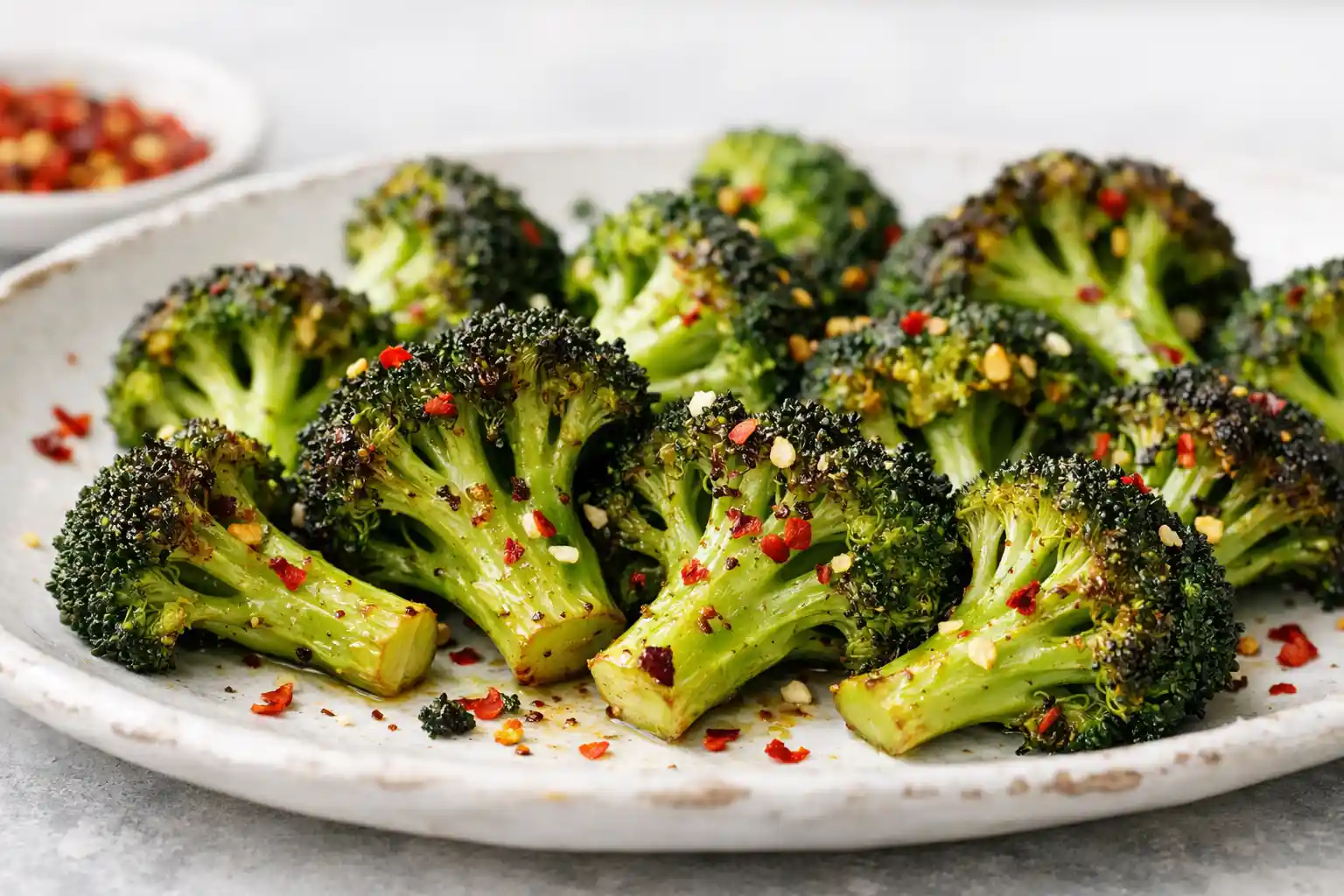 Roasted Broccoli with Chili Flakes