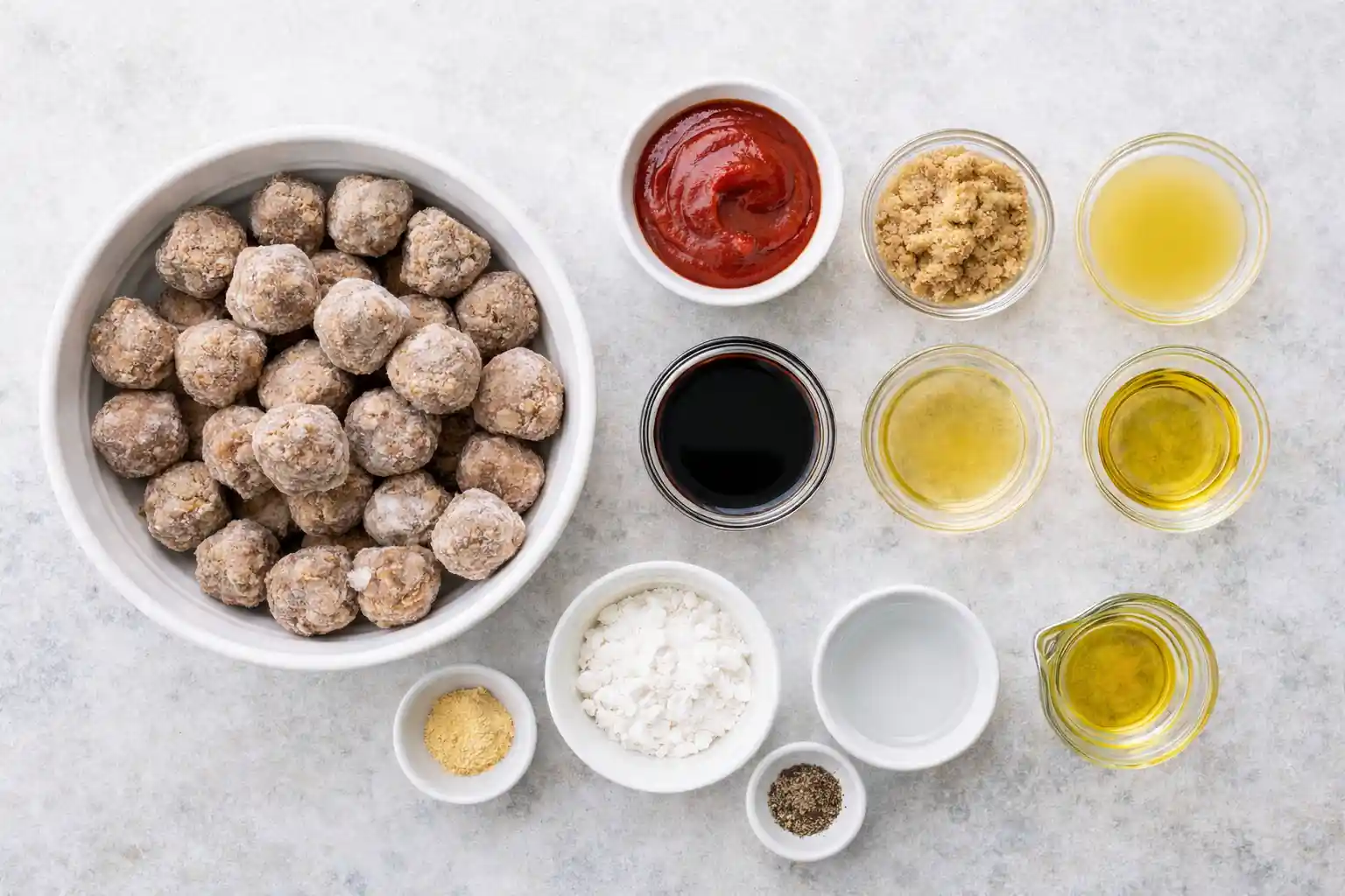 Sweet and Sour Meatballs Recipe Ingredients