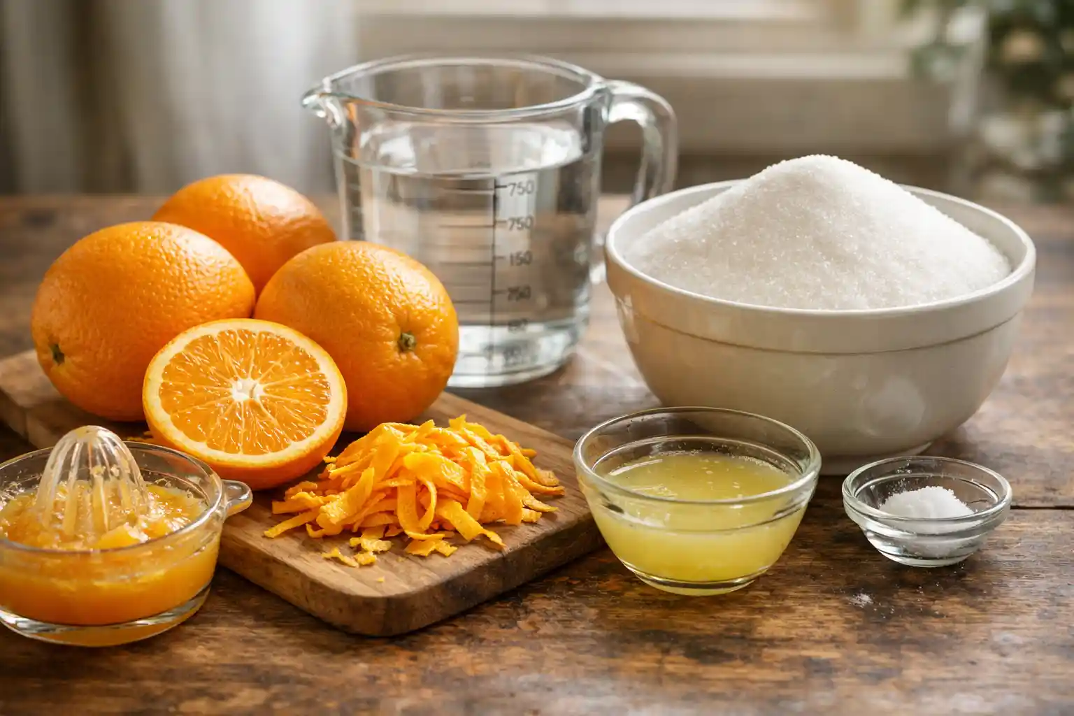Orange peel marmalade recipe ingredients